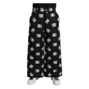 Dolce & Gabbana Wide Trousers Black, Herr