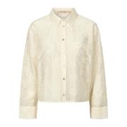 RUE de Femme Elegant Judith Skjorta Off White White, Dam