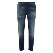 Dondup Blå Denim 5-Ficka Låg Midja Jeans Blue, Herr