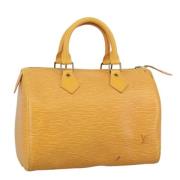 Louis Vuitton Vintage Pre-owned Laeder handvskor Yellow, Dam