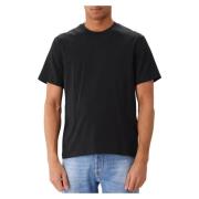 Ami Paris Svart präglad T-shirt Black, Herr