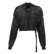 Rick Owens Svarta Drkshdw Jackor med dragkedja Black, Dam