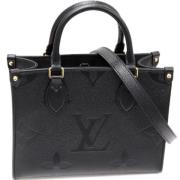 Louis Vuitton Vintage Pre-owned Canvas handvskor Black, Dam