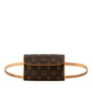 Louis Vuitton Vintage Pre-owned Canvas kuvertvskor Brown, Dam