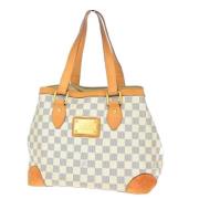 Louis Vuitton Vintage Pre-owned Canvas axelremsvskor White, Dam