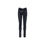 Aniye By Mönstrade leggings med rynkade detaljer Black, Dam