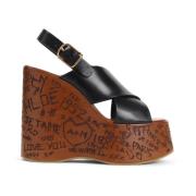 Chloé Plattformsandal för Maxime Stil Black, Dam