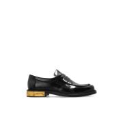 Moschino Läderskor typ 'loafers' Black, Herr