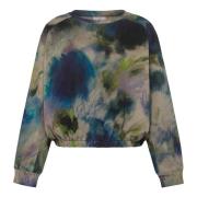 Deha Målad Beige Sweatshirt Multicolor, Dam