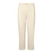 RUE de Femme Off White Regular Pants Trousers White, Dam