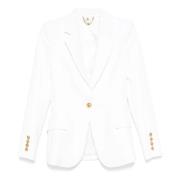 Elisabetta Franchi Ivory Blazer White, Dam