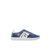 Balmain Sneakers med vintageeffekt Blue, Dam