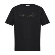 Lanvin T-shirt med broderad logotyp Black, Herr