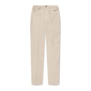 JW Anderson Byxor med logotyp Beige, Herr