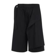 Craig Green Svarta Bomull Bermuda Shorts Black, Herr