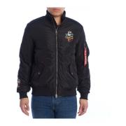 La Martina Urban Bomberjacka med Polo Detaljer Black, Herr