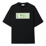 Off White Svart Banknote Arrow Skate Tee Black, Herr