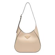 Prada Liten Axelväska Beige, Dam