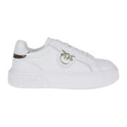 Pinko Vita Sneakers med Flatform Sula White, Dam