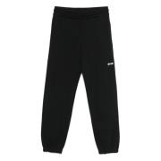 Msgm Fleece Sweatpants Black, Dam