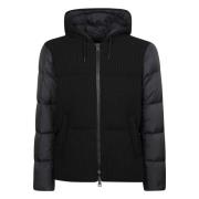 Herno Stilig Bomberjacka i Nylon Black, Herr