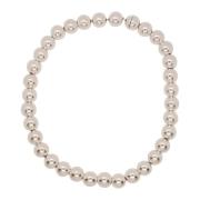 Jil Sander Elegant Silver Pärlhalsband Gray, Dam