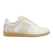 Maison Margiela Stiliga Sneakers för en Trendig Look Beige, Herr