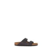 Birkenstock Grå Mocka Arizona Sandaler Gray, Herr