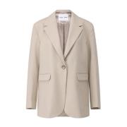 Samsøe Samsøe Klassisk Blazer Haven Beige, Dam