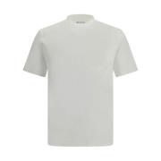 Maison Margiela Set med 3 Ribbad Crew Neck Bomull T-shirts White, Herr