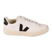 Veja Läder Sneakers Vit Svart White, Dam