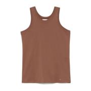 Loulou Studio Stilren Tanktop för Kvinnor Brown, Dam