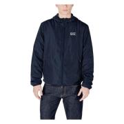 Emporio Armani EA7 Vår/Sommar Herr Polyester Jackor Kollektion Blue, H...