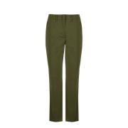 BomBoogie Bomullsblandning Chino Byxor Green, Dam