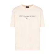 Emporio Armani Essentiell kortärmad T-shirt Beige, Herr