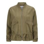 Milestone Safari Blouson med Coola Detaljer Green, Dam