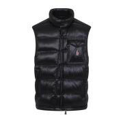 Moncler Svarta jackor med stilfull brodyr Black, Herr