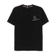 Moncler Svarta T-shirts och Polos Grenoble Stil Black, Herr