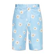 Moschino Shorts med blommönster Blue, Herr