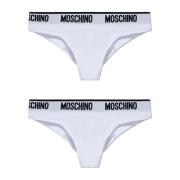 Moschino Tvåpack kalsonger White, Dam