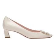 Roger Vivier Låg Klack Decollete Pumps Beige, Dam