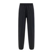 Givenchy Jogger Style Ullbyxor Elastisk Midja Black, Herr