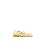 Pedro García Metallic Blockklack Loafers Yellow, Dam