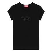 Diesel Kortärmad rund hals T-shirt Black, Dam