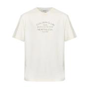 Golden Goose T-shirt i tryck av bomullsjersey Beige, Herr