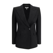 Chloé Ullblazer med Peak Revers för Kvinnor Black, Dam