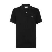 Philipp Plein Klassisk Polo Tröja i Svart Black, Herr