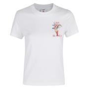 Casablanca Diamantkolonn T-shirt White, Dam