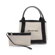 Balenciaga Vintage Pre-owned Canvas balenciaga-vskor Beige, Dam