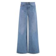 Lois Ripped Skate Jeans med Metaldetaljer Blue, Dam